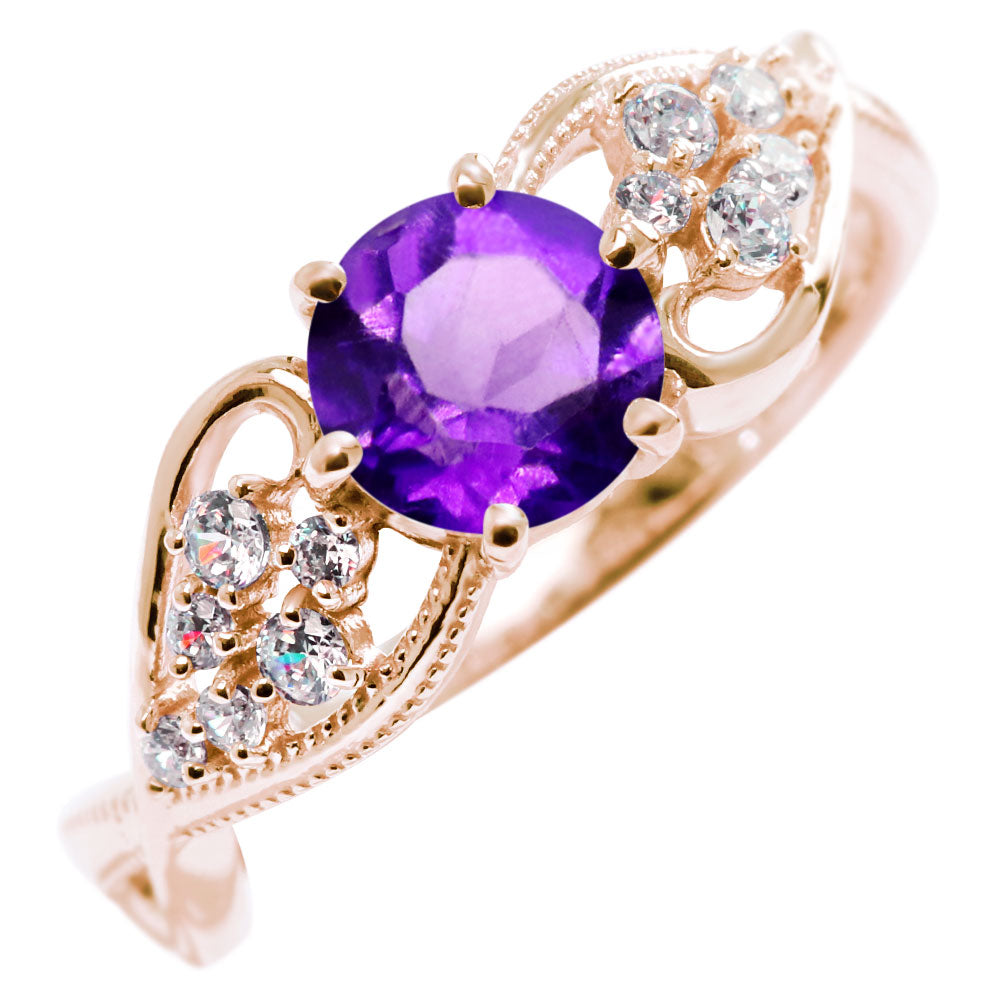 大粒 リング 6mm レディース 指輪 選べるルース 天然石 ハート ジュエリー S字デザイン 彼女 人気 おすすめ バースデー ご褒美 クリスマス プレゼント(品番 mr-0482)