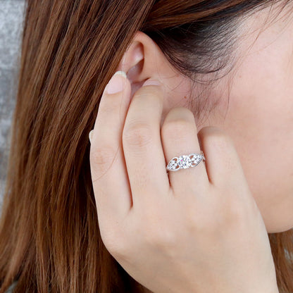 セミオーダー レディース 指輪 空枠 6mm 大粒 大ぶり リング sv925 K10 K18 Pt900 バブル ハート ミルグレイン ルース カスタム (品番 mr-0482-kw)