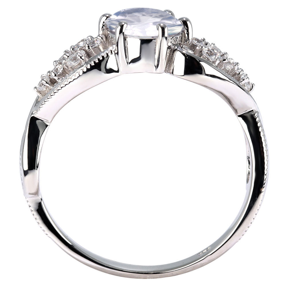 大粒 リング 6mm レディース 指輪 選べるルース 天然石 ハート ジュエリー S字デザイン 彼女 人気 おすすめ バースデー ご褒美 クリスマス プレゼント(品番 mr-0482)