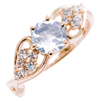 大粒 リング 6mm レディース 指輪 選べるルース 天然石 ハート ジュエリー S字デザイン 彼女 人気 おすすめ バースデー ご褒美 クリスマス プレゼント(品番 mr-0482)