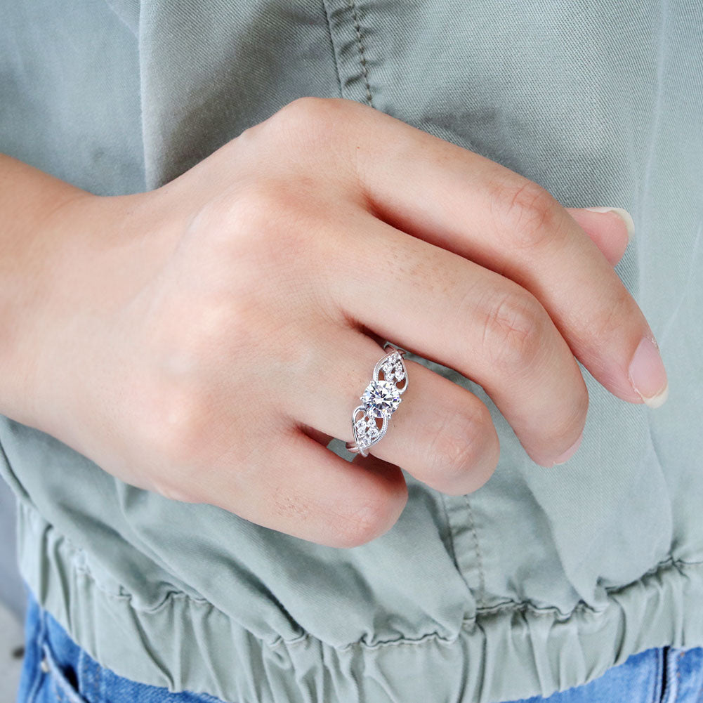 大粒 リング 6mm レディース 指輪 選べるルース 天然石 ハート ジュエリー S字デザイン 彼女 人気 おすすめ バースデー ご褒美 クリスマス プレゼント(品番 mr-0482)