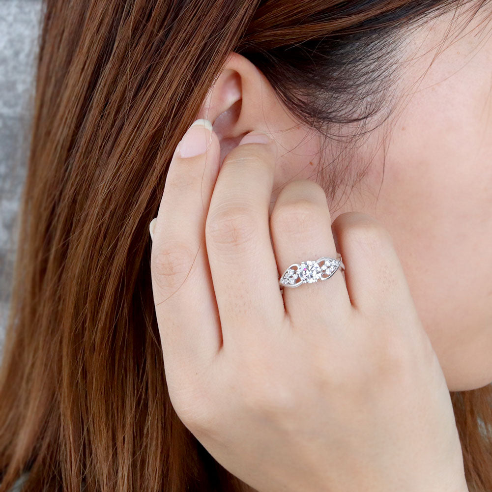 大粒 リング 6mm レディース 指輪 選べるルース 天然石 ハート ジュエリー S字デザイン 彼女 人気 おすすめ バースデー ご褒美 クリスマス プレゼント(品番 mr-0482)