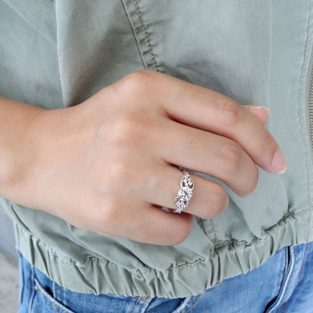 大粒 リング 6mm レディース 指輪 選べるルース 天然石 ハート ジュエリー S字デザイン 彼女 人気 おすすめ バースデー ご褒美 クリスマス プレゼント(品番 mr-0482)