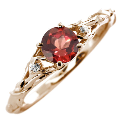 レディース リング 指輪 誕生石 ボタニカル 天然石 選べる誕生石 蔦モチーフ K10 K18 PT900 SV925 上品 可愛い ナチュラル 普段使い ギフト 日本製 (品番 mr-0485)