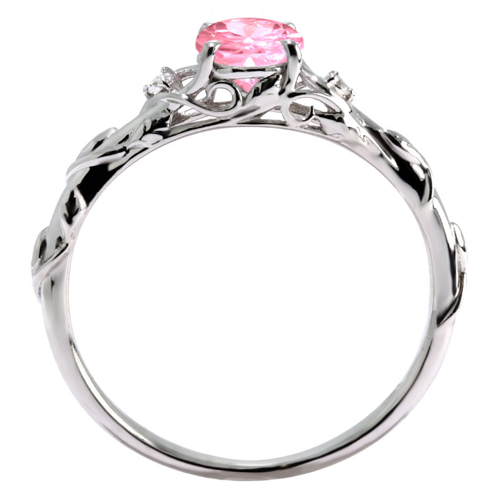 レディース リング 指輪 誕生石 ボタニカル 天然石 選べる誕生石 蔦モチーフ K10 K18 PT900 SV925 上品 可愛い ナチュラル 普段使い ギフト 日本製 (品番 mr-0485)
