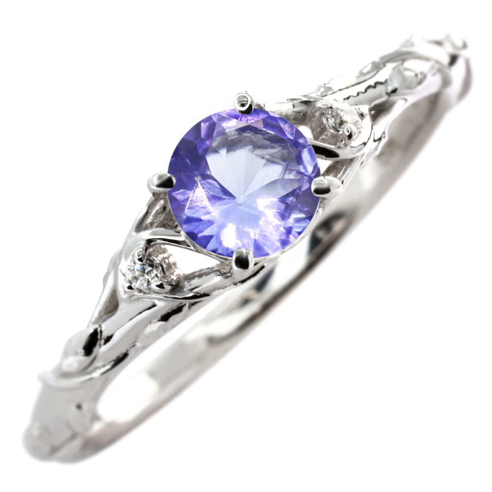 レディース リング 指輪 誕生石 ボタニカル 天然石 選べる誕生石 蔦モチーフ K10 K18 PT900 SV925 上品 可愛い ナチュラル 普段使い ギフト 日本製 (品番 mr-0485)