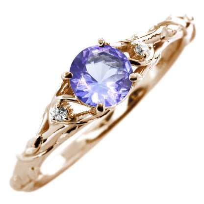 レディース リング 指輪 誕生石 ボタニカル 天然石 選べる誕生石 蔦モチーフ K10 K18 PT900 SV925 上品 可愛い ナチュラル 普段使い ギフト 日本製 (品番 mr-0485)