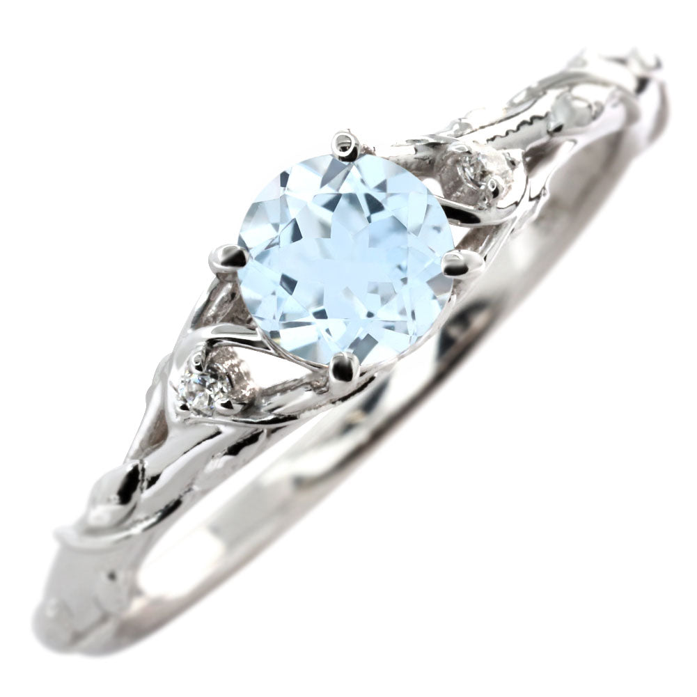 レディース リング 指輪 誕生石 ボタニカル 天然石 選べる誕生石 蔦モチーフ K10 K18 PT900 SV925 上品 可愛い ナチュラル 普段使い ギフト 日本製 (品番 mr-0485)
