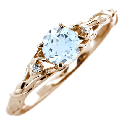 レディース リング 指輪 誕生石 ボタニカル 天然石 選べる誕生石 蔦モチーフ K10 K18 PT900 SV925 上品 可愛い ナチュラル 普段使い ギフト 日本製 (品番 mr-0485)