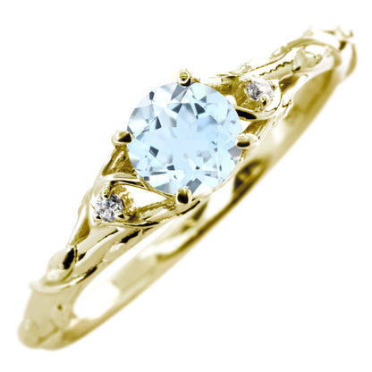 レディース リング 指輪 誕生石 ボタニカル 天然石 選べる誕生石 蔦モチーフ K10 K18 PT900 SV925 上品 可愛い ナチュラル 普段使い ギフト 日本製 (品番 mr-0485)