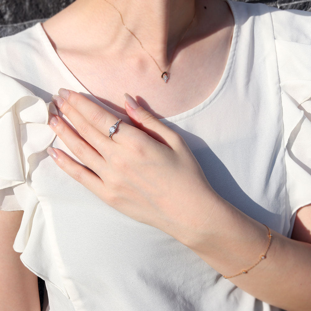 レディース リング 指輪 誕生石 ボタニカル 天然石 選べる誕生石 蔦モチーフ K10 K18 PT900 SV925 上品 可愛い ナチュラル 普段使い ギフト 日本製 (品番 mr-0485)
