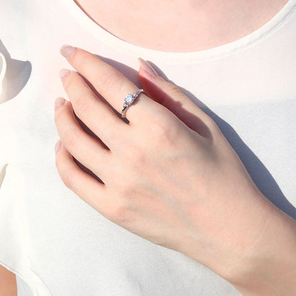 プラチナ レディース 指輪 簡単 リメイク 空枠 5mm ボタニカル リング 蔦モチーフ sv925 k10 k18 pt900  思い出 形見 誕生日 記念日 ジュエリー (品番 mr-0485-kw)