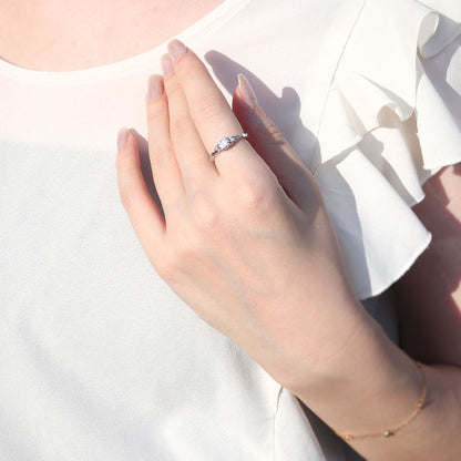 鑑定書付き ダイヤモンド 指輪 0.5ct K18 Pt900 エンゲージリング ボタニカル 婚約指輪 SI VS VVS 高品質 アラベスク 結婚記念日 婚約 サプライズ (品番 mr-0485-4-cgl-2)