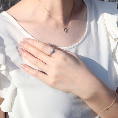 鑑定書付き ダイヤモンド 指輪 0.5ct K18 Pt900 エンゲージリング ボタニカル 婚約指輪 SI VS VVS 高品質 アラベスク 結婚記念日 婚約 サプライズ (品番 mr-0485-4-cgl-2)