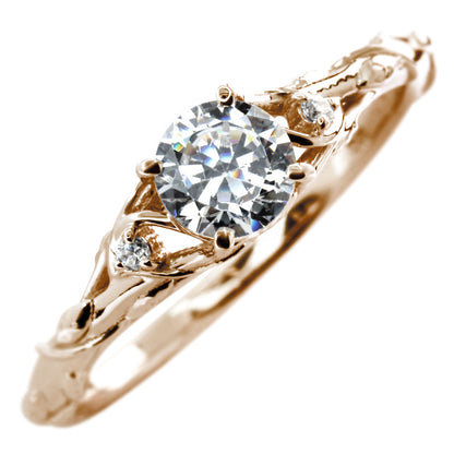 レディース リング 指輪 誕生石 ボタニカル 天然石 選べる誕生石 蔦モチーフ K10 K18 PT900 SV925 上品 可愛い ナチュラル 普段使い ギフト 日本製 (品番 mr-0485)