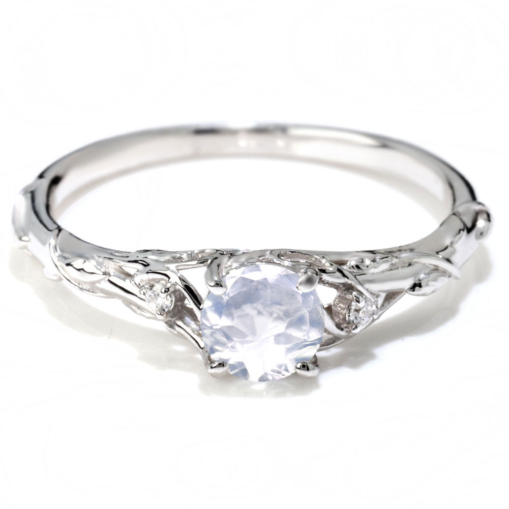 レディース リング 指輪 誕生石 ボタニカル 天然石 選べる誕生石 蔦モチーフ K10 K18 PT900 SV925 上品 可愛い ナチュラル 普段使い ギフト 日本製 (品番 mr-0485)
