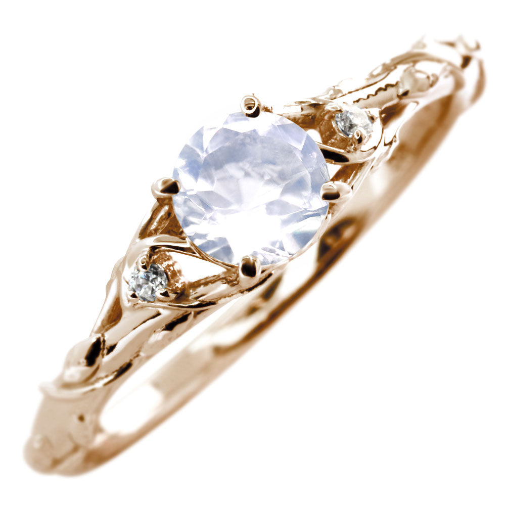 レディース リング 指輪 誕生石 ボタニカル 天然石 選べる誕生石 蔦モチーフ K10 K18 PT900 SV925 上品 可愛い ナチュラル 普段使い ギフト 日本製 (品番 mr-0485)