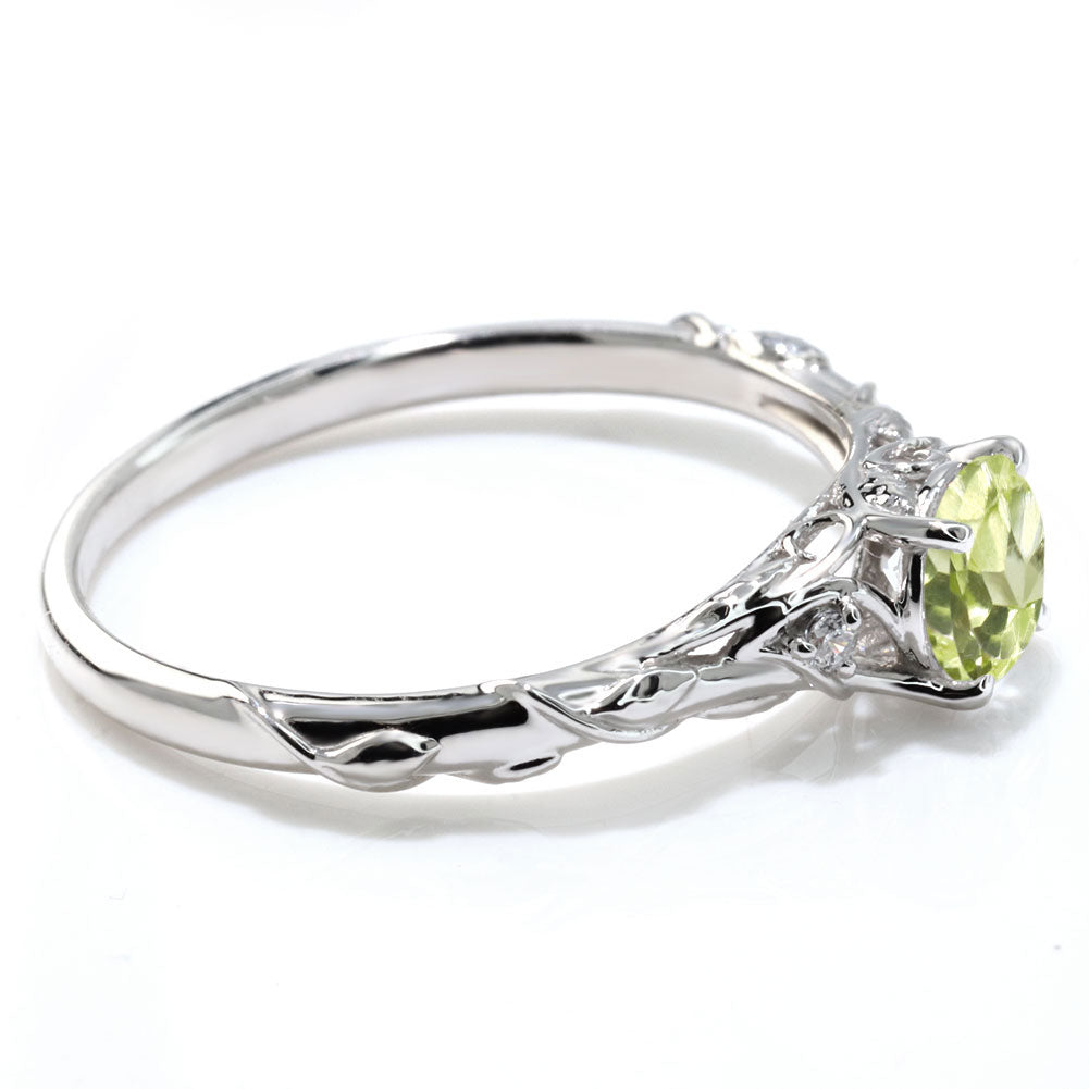 レディース リング 指輪 誕生石 ボタニカル 天然石 選べる誕生石 蔦モチーフ K10 K18 PT900 SV925 上品 可愛い ナチュラル 普段使い ギフト 日本製 (品番 mr-0485)
