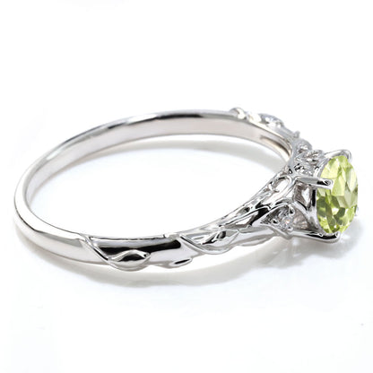 レディース リング 指輪 誕生石 ボタニカル 天然石 選べる誕生石 蔦モチーフ K10 K18 PT900 SV925 上品 可愛い ナチュラル 普段使い ギフト 日本製 (品番 mr-0485)
