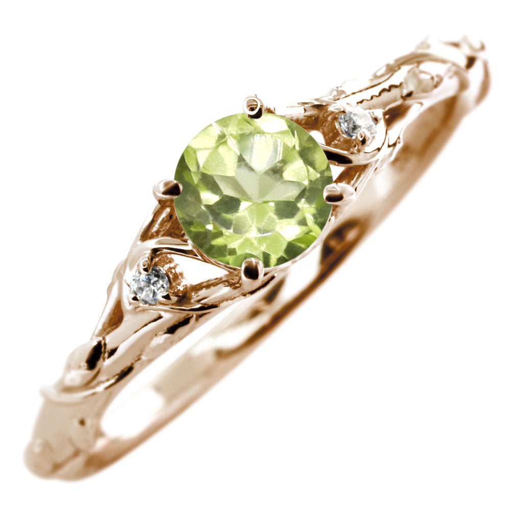 レディース リング 指輪 誕生石 ボタニカル 天然石 選べる誕生石 蔦モチーフ K10 K18 PT900 SV925 上品 可愛い ナチュラル 普段使い ギフト 日本製 (品番 mr-0485)