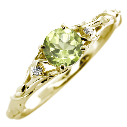 レディース リング 指輪 誕生石 ボタニカル 天然石 選べる誕生石 蔦モチーフ K10 K18 PT900 SV925 上品 可愛い ナチュラル 普段使い ギフト 日本製 (品番 mr-0485)