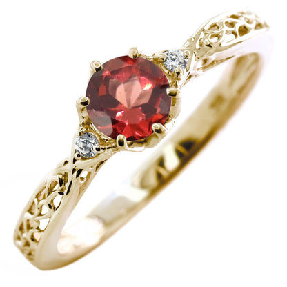 選べる誕生石 レディース リング K10 指輪 5mm 唐草 可愛い 透かし人気 つぼみ フラワー 花 エレガント K18 Pt900 SV925 フェミニン 妻 彼女 記念日 (品番 mr-0486)