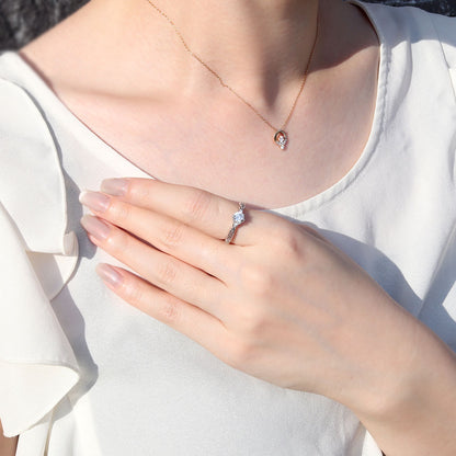 選べる誕生石 レディース リング K10 指輪 5mm 唐草 可愛い 透かし人気 つぼみ フラワー 花 エレガント K18 Pt900 SV925 フェミニン 妻 彼女 記念日 (品番 mr-0486)