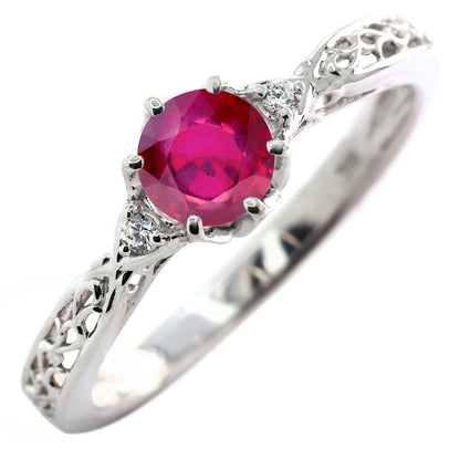 選べる誕生石 レディース リング K10 指輪 5mm 唐草 可愛い 透かし人気 つぼみ フラワー 花 エレガント K18 Pt900 SV925 フェミニン 妻 彼女 記念日 (品番 mr-0486)