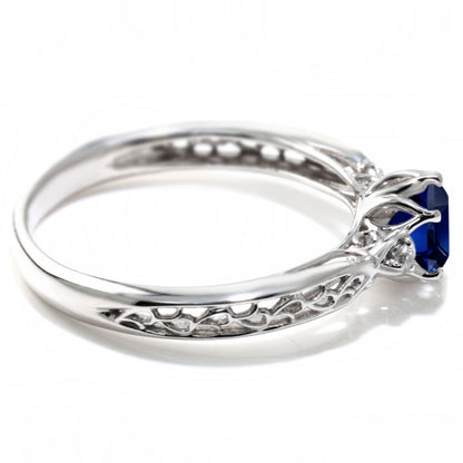 選べる誕生石 レディース リング K10 指輪 5mm 唐草 可愛い 透かし人気 つぼみ フラワー 花 エレガント K18 Pt900 SV925 フェミニン 妻 彼女 記念日 (品番 mr-0486)