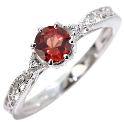 誕生石 指輪 レディース アラベスク リング 選べる 天然石 K18 K10 SV925 透かし ミル打ち エレガント アンティーク 誕生日 成人祝い プレゼント (品番 mr-0487)