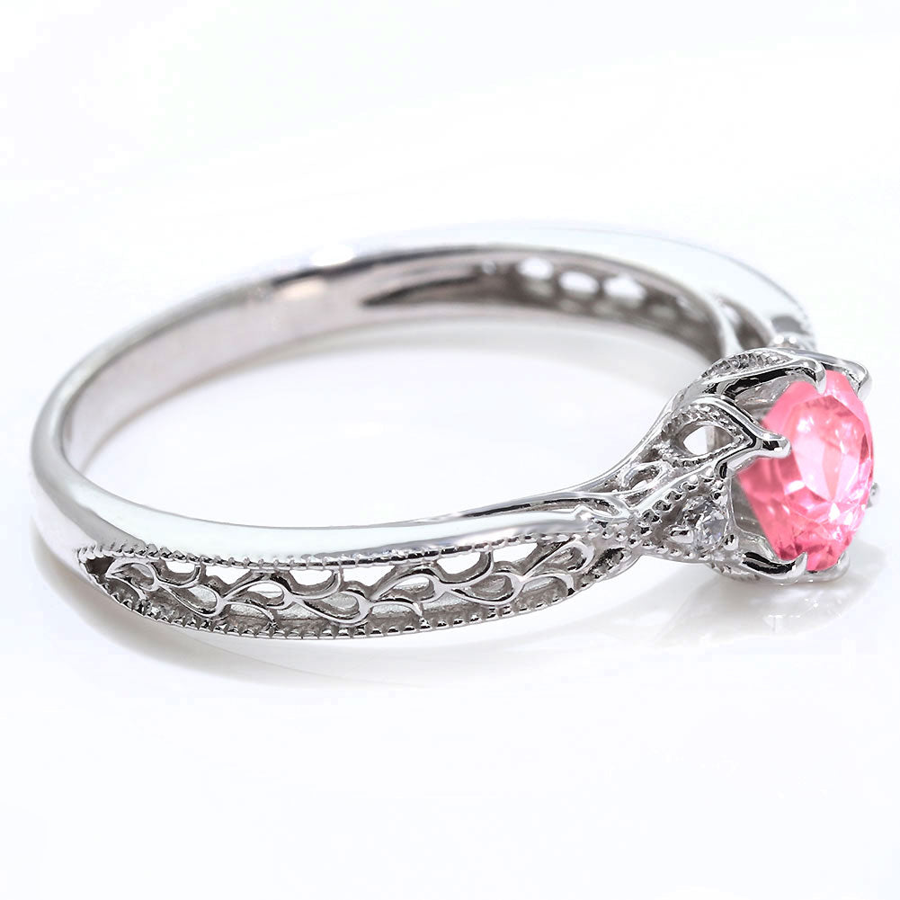 誕生石 指輪 レディース アラベスク リング 選べる 天然石 K18 K10 SV925 透かし ミル打ち エレガント アンティーク 誕生日 成人祝い プレゼント (品番 mr-0487)