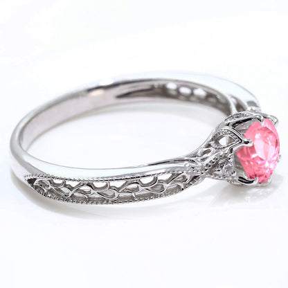 誕生石 指輪 レディース アラベスク リング 選べる 天然石 K18 K10 SV925 透かし ミル打ち エレガント アンティーク 誕生日 成人祝い プレゼント (品番 mr-0487)