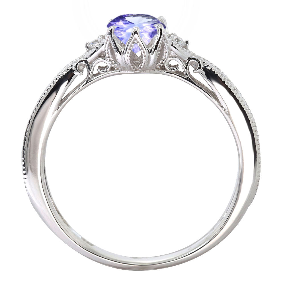 誕生石 指輪 レディース アラベスク リング 選べる 天然石 K18 K10 SV925 透かし ミル打ち エレガント アンティーク 誕生日 成人祝い プレゼント (品番 mr-0487)