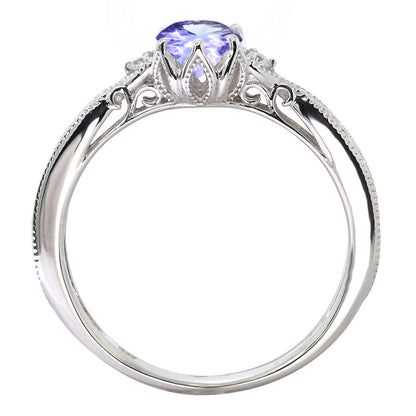 誕生石 指輪 レディース アラベスク リング 選べる 天然石 K18 K10 SV925 透かし ミル打ち エレガント アンティーク 誕生日 成人祝い プレゼント (品番 mr-0487)