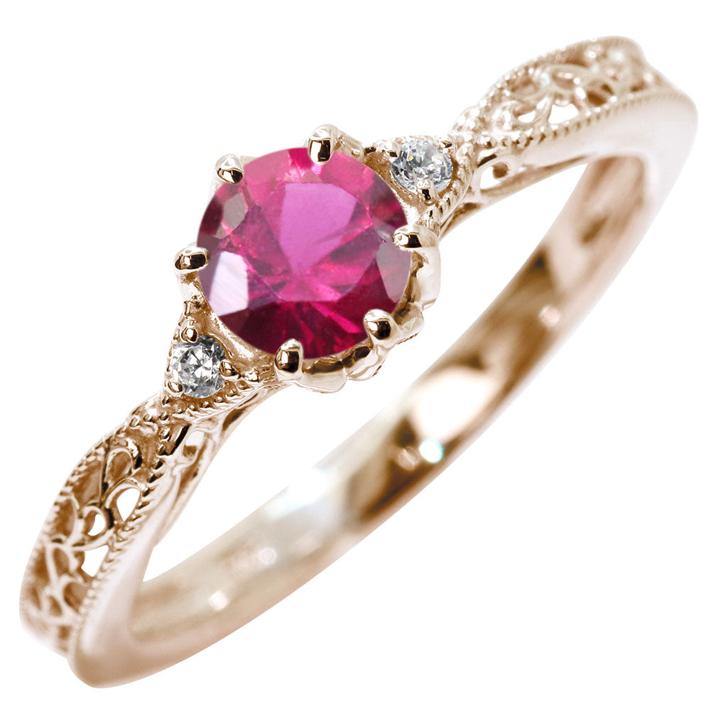 誕生石 指輪 レディース アラベスク リング 選べる 天然石 K18 K10 SV925 透かし ミル打ち エレガント アンティーク 誕生日 成人祝い プレゼント (品番 mr-0487)