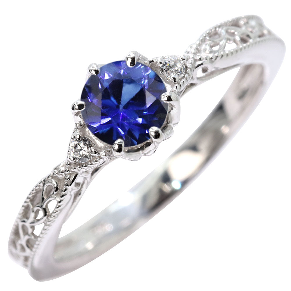 誕生石 指輪 レディース アラベスク リング 選べる 天然石 K18 K10 SV925 透かし ミル打ち エレガント アンティーク 誕生日 成人祝い プレゼント (品番 mr-0487)