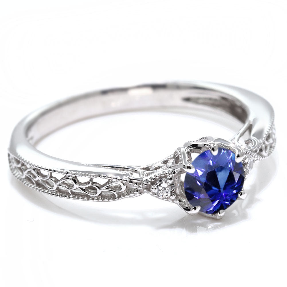 誕生石 指輪 レディース アラベスク リング 選べる 天然石 K18 K10 SV925 透かし ミル打ち エレガント アンティーク 誕生日 成人祝い プレゼント (品番 mr-0487)