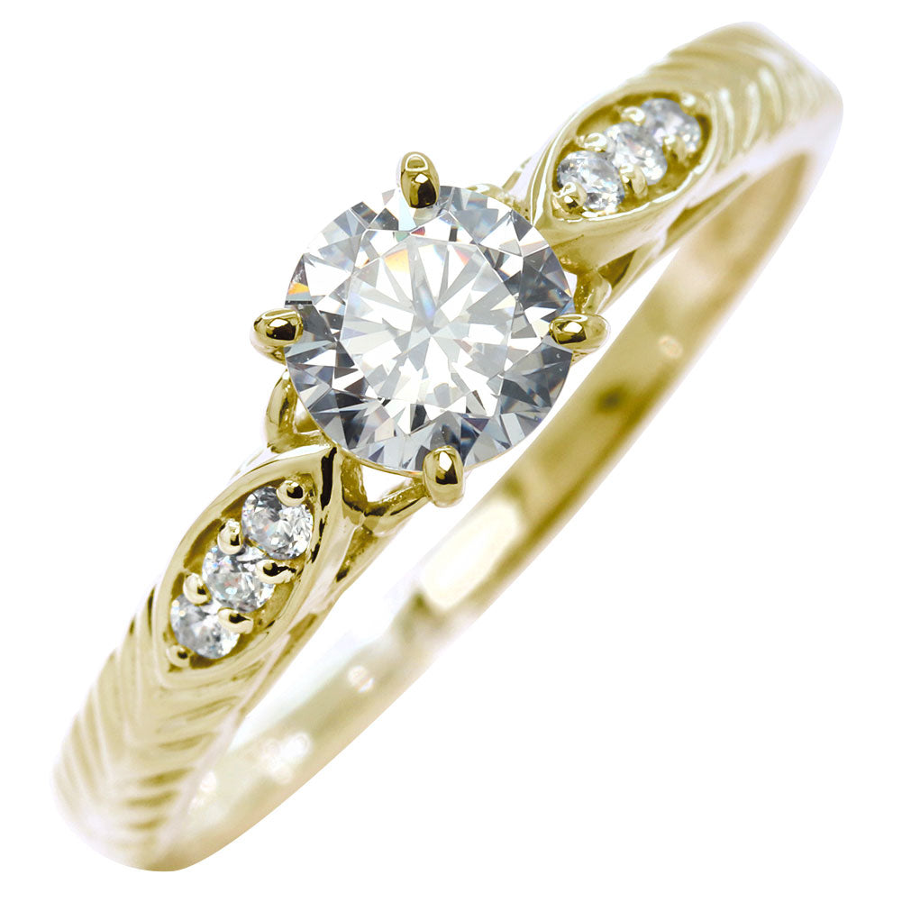 ダイヤモンド リング K18 Pt900 婚約指輪 鑑定書付き 0.5ct 高品質 リーフ模様 唐草 透かし プロポーズ 結婚 サプライズ プレゼント (品番 mr-0489-4-cgl-2)