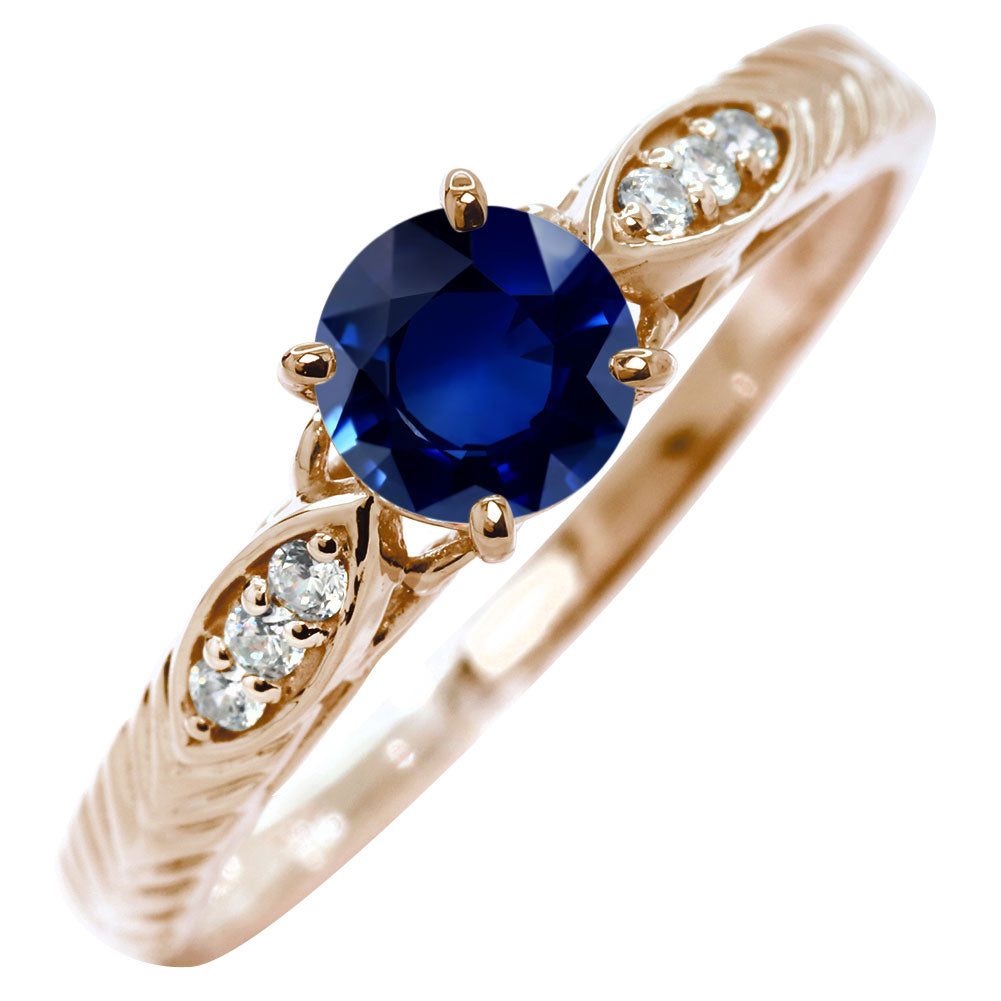 選べる誕生石 大粒 指輪 レディース 10金 18金 プラチナ シルバー リーフ柄 5mm 唐草 透かし アンティーク エレガント ルース カスタム プレゼント (品番 mr-0489)