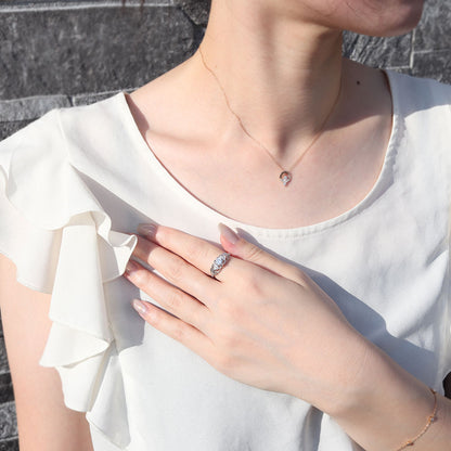 レディース リング 選べる誕生石 指輪 5mm リーフ 綺麗 ミル打ち 女性 おすすめ クラシック ジュエリー 日本製 アニバーサリープレゼント エレガント (品番 mr-0490)