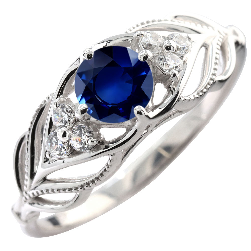 レディース リング 選べる誕生石 指輪 5mm リーフ 綺麗 ミル打ち 女性 おすすめ クラシック ジュエリー 日本製 アニバーサリープレゼント エレガント (品番 mr-0490)