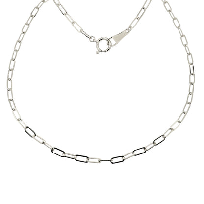 ブレスレット メンズ 純プラチナ ペーパークリップ チェーンブレスレット チェーン 幅2.2mm プラチナ999 ユニセックス pt999 メンズブレスレット (品番 p-c-b-pt-m)