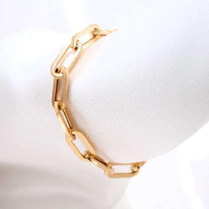 リング ペーパークリップ K18 中空 指輪 レディース 18金 K18YG ユニセックス メンズ ゴールド 鎖 人気 お揃い おしゃれ 可愛い イタリア製 (品番 p-c-h-r-065-k18)