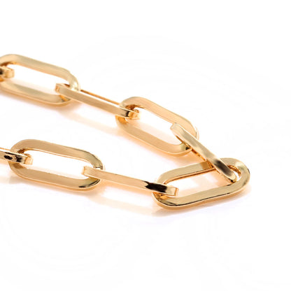 リング ペーパークリップ K18 中空 指輪 レディース 18金 K18YG ユニセックス メンズ ゴールド 鎖 人気 お揃い おしゃれ 可愛い イタリア製 (品番 p-c-h-r-065-k18)