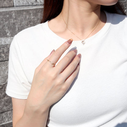 ペーパークリップ チェーンリング K18 中空 指輪 レディース ユニセックス メンズ おしゃれ 18金 K18YG 中空チェーン ゴールド イタリア製 鎖 人気 (品番 p-c-h-r-085-k18)