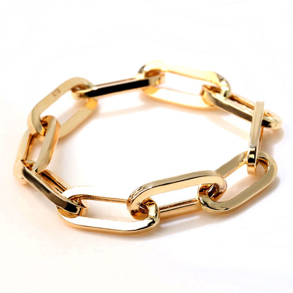 ペーパークリップ チェーンリング K18 中空 指輪 レディース ユニセックス メンズ おしゃれ 18金 K18YG 中空チェーン ゴールド イタリア製 鎖 人気 (品番 p-c-h-r-085-k18)