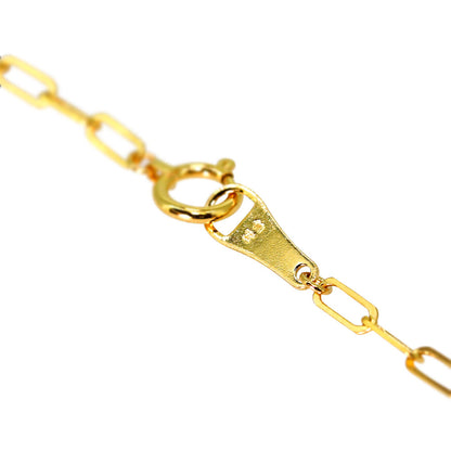 純金 ネックレス ペーパークリップ チェーン 24k メンズ K24 イエローゴールド 24金 幅2.2mm ユニセックス K18YG メンズネックレス (品番 p-c-n-k24-m)