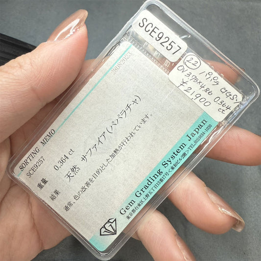 【u_u.o_o.n_n専用】パパラチァサファイア mh-0244-k18-pg お仕立て