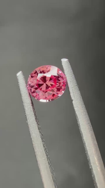 パパラチャサファイア 0.480ct CGL 中央宝石研究所鑑別付き