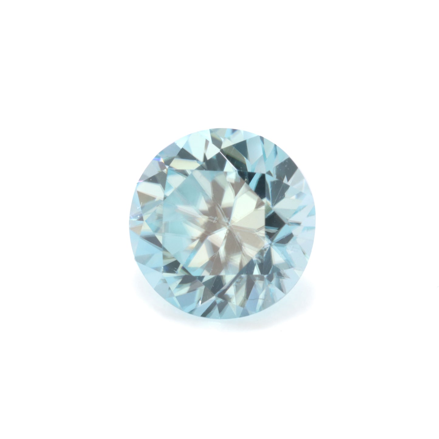 ブルージルコン ルース ルース ラウンドカット 6.1mm 1.29ct (品番 ruth-r7929-008)